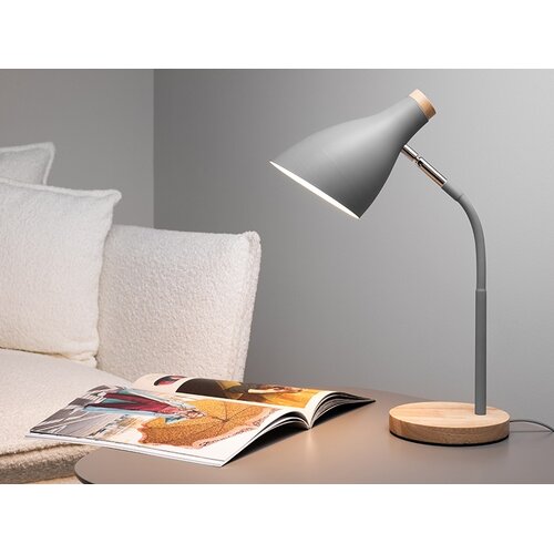 Tracer Stona lampa Scandi E27 max 40W drvo-siva Scandi Grey Slike