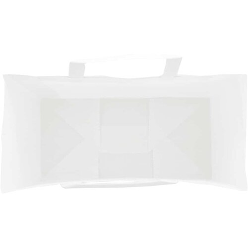  Papirnate vrećice 250 kom s ručkama bijele 18x8x22 cm Slike