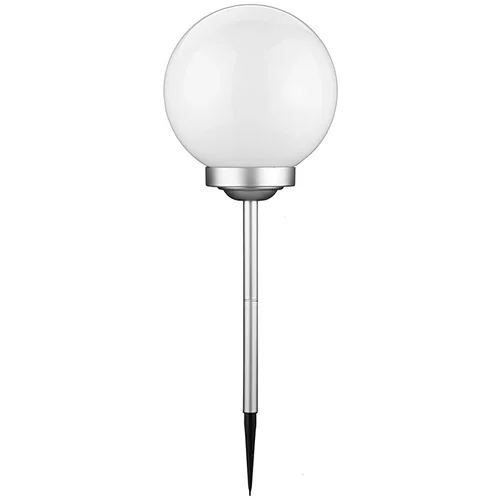 BAUHAUS solarna kuglasta svjetiljka (štap za zabijanje u zemlju, promjer: 25 cm, visina: 677 mm, led, 8 h)