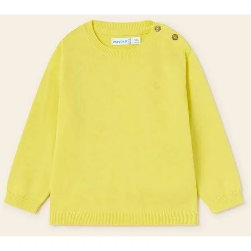 Mayoral Dječji pamučni pulover boja: žuta, lagani
