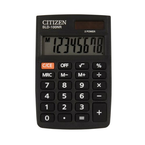 Džepni kalkulator SLD-100NR, 8 cifara Citizen ( 05DGC100 ) Slike