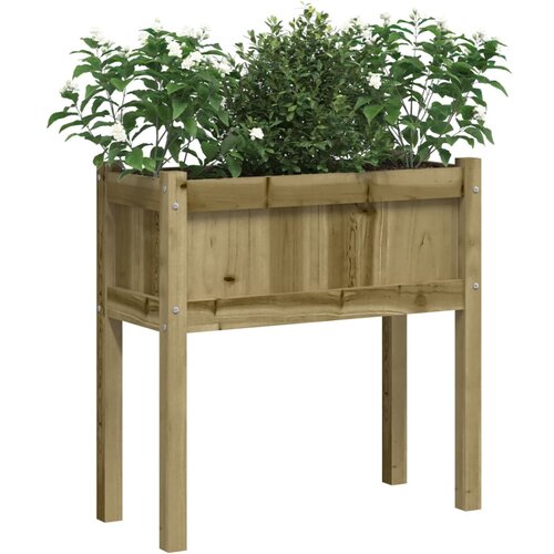  Vrtne sadilice s nogama 70x31x70 cm od impregnirane borovine Slike