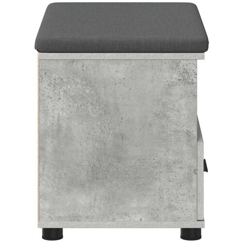  Klupa za hodnik s jastukom Betonski sivi 60 x 38 x 46 cm Slike