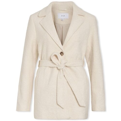 Vila Plašči Jekki Short Jacket L/S - Eggnog Bež Cene