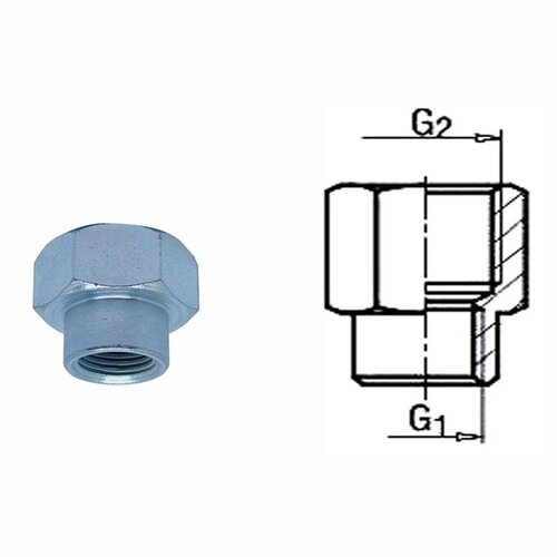  Muf reducir 3/8&amp;#039;&amp;#039;-1/4&amp;#039;&amp;#039;, 22x19x21 mm Slike