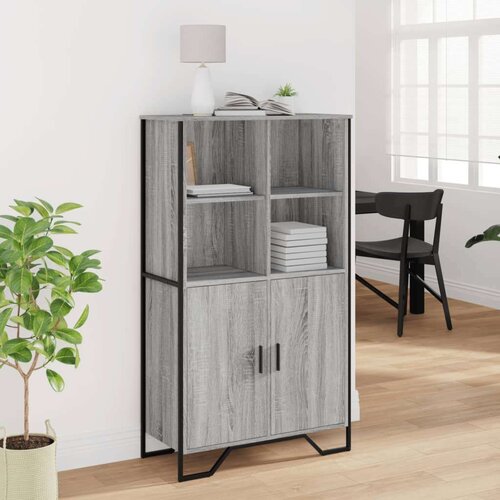 VidaXL Visoka komoda boja hrasta 79,5x35,5x137,5 cm konstruirano drvo Slike