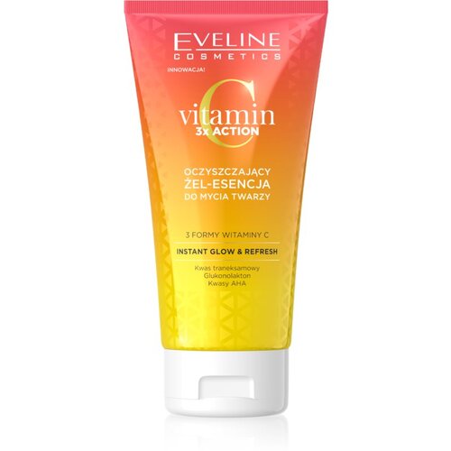 Eveline Cosmetics Vitamin C 3x Action gel za či&amp;scaron;ćenje s AHA Acids 150 ml Slike