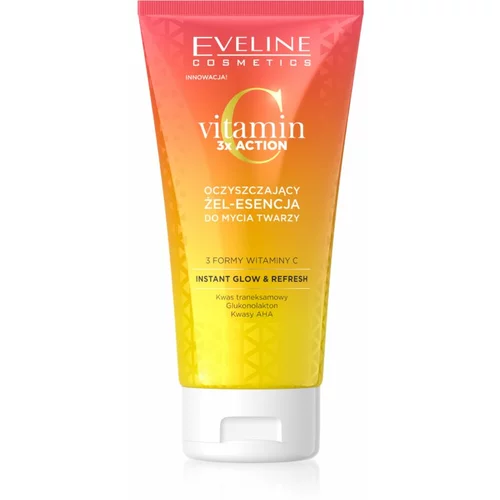 Eveline Cosmetics Vitamin C 3x Action gel za čišćenje s AHA Acids 150 ml
