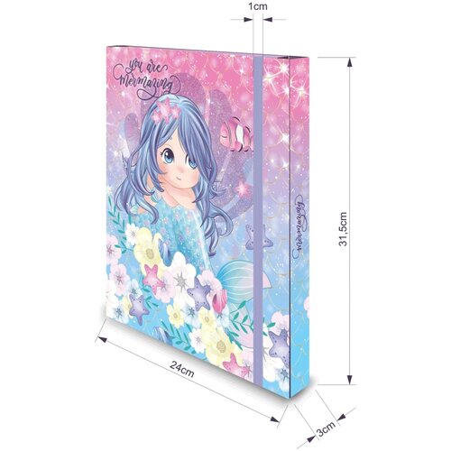Fascikla SA GUMOM A4 3D BOX MERMAID OP* Slike