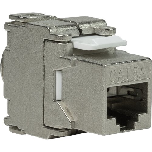 Logilink keystone modul, Cat6A, stp, 17.2mm, 22-26 awg, toolless, srebrna Slike
