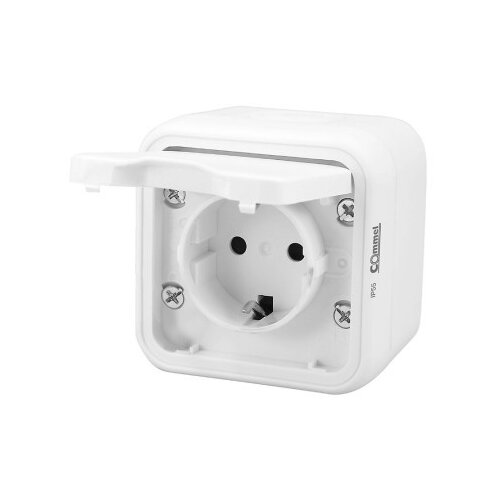 Commel dvopolna uticnica 16a 250v ip55 bela ( c043-211 ) Slike