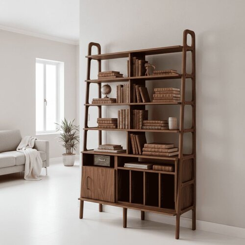 Hanah home polica za knjige CPT4781-190, 120 cm, orah Slike