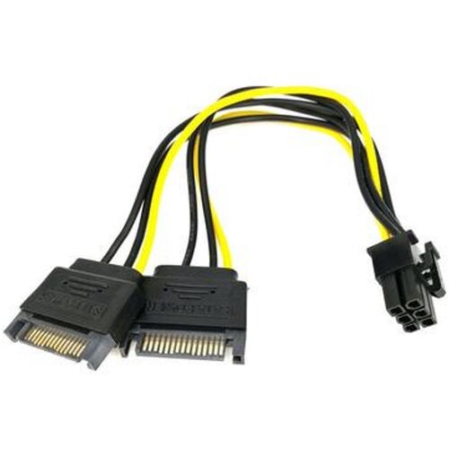 E-green naponski adapter za pci-e vga (6-pin) -2x sata Cene