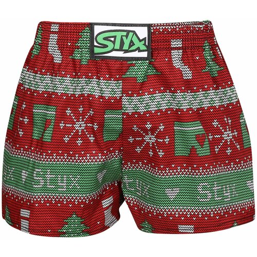 STYX Children's boxer shorts art classic elastic Christmas knitted Slike