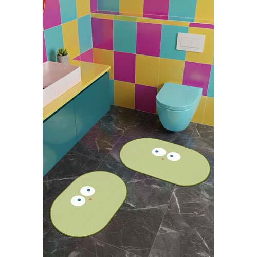 Lessentiel Maison Set tepiha za kupatilo, 2 komada, Zelena Slike