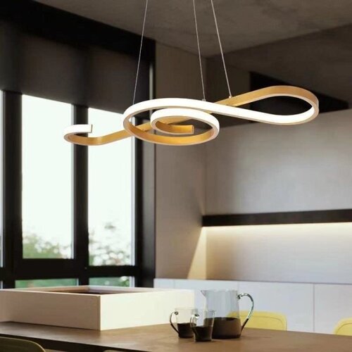  LED luster na sajli LED/18W/230V 3000K zlatan Slike