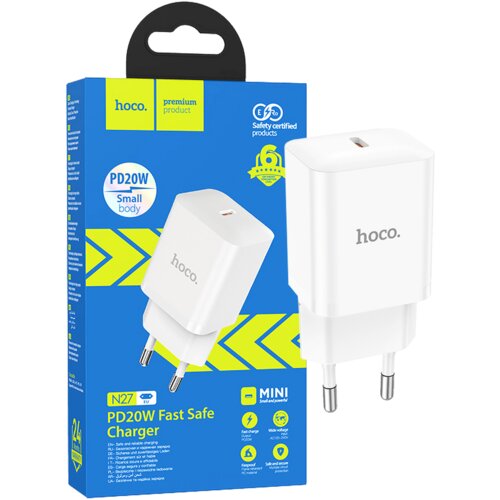 Hoco. Hoco Punjač kućni, brzi, PD20W - N27 Innovative, Bijeli Slike