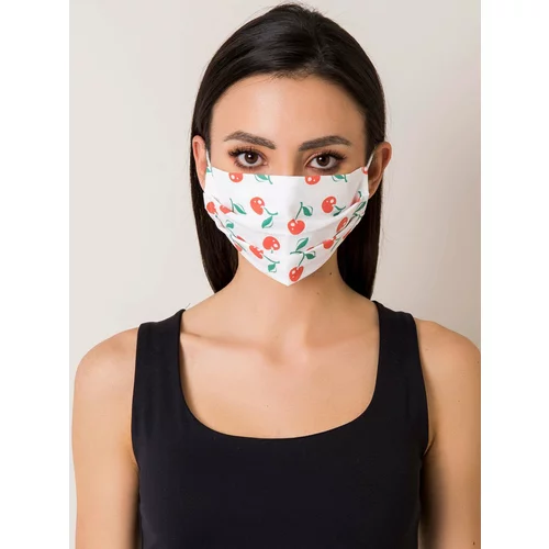 Fashion Hunters White protective mask with a fruit print
