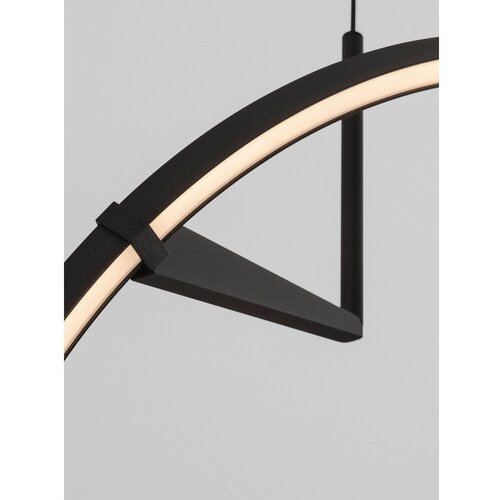 Nova Luce Mat crna LED viseća svjetiljka aluminijska s mogućnosti zatamnjivanja &amp;oslash; 60 cm Tilia &amp;ndash; Slike