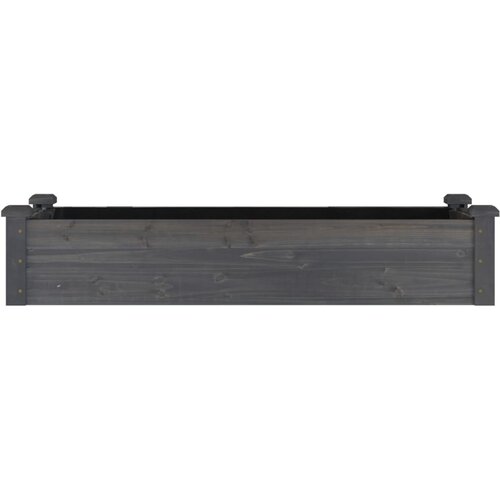  Povi&amp;scaron;ena vrtna gredica s oblogom siva 120x45x25 cm od jelovine Slike