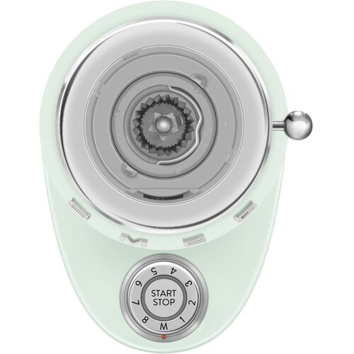 Smeg CGF03PGEU kavni mlincek v pastelno zeleni barvi. Slike