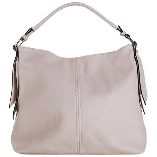Fashion Hunters Light beige shoulder bag with an adjustable strap Slike