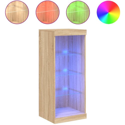 Maison Chic Komoda - Predalnik z LED lučkami sonoma hrast 41x37x100 cm, (21720884) Cene