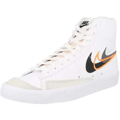 Nike Sportswear Visoke superge 'BLAZER MID 77' kamen / oranžna / črna / bela