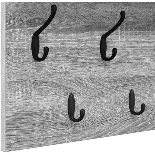  Vje&amp;scaron;alica za kapute na zidu Zidne Siva Sonoma 100 x 40 x 12 cm Slike