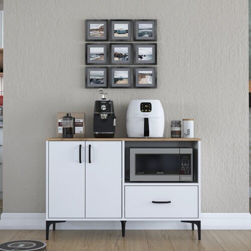Hanah home JE161 - 3264 whitewalnut multi purpose cabinet Cene