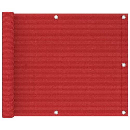 Balkonski zastor crveni 75 x 300 cm HDPE Cene