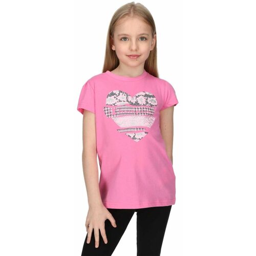 Champion majica za devojčice girls heart t-shirt CHA231G801-8U Slike
