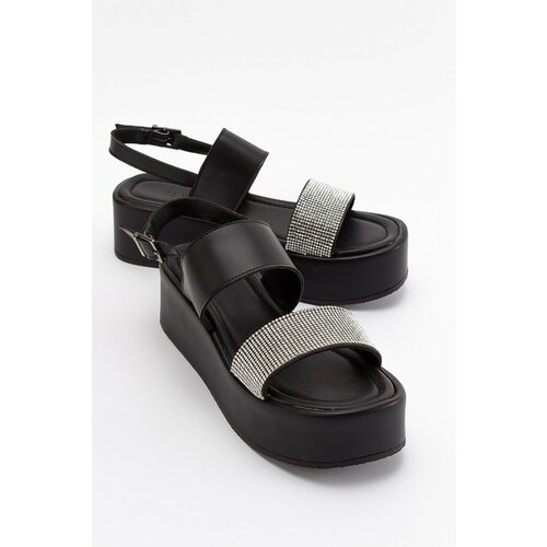 LuviShoes Pantos Women's Black Sandals Slike