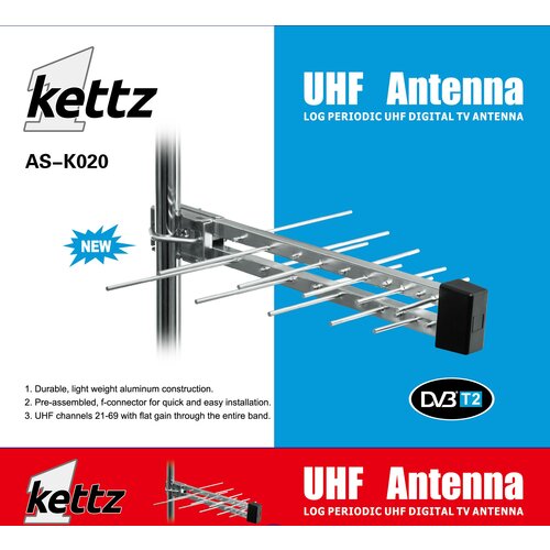 Kettz antena TV/FM/T2 RF konektor AS-K020 Slike