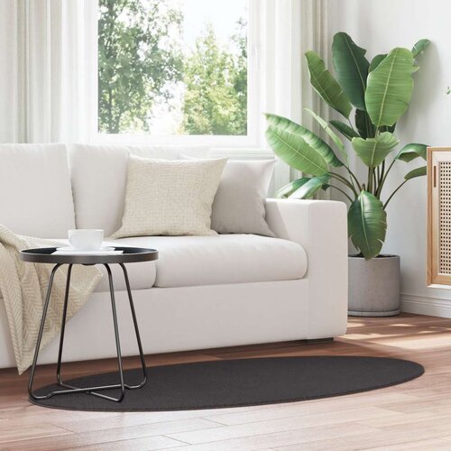 Tepisi Antracitni Poliester 80 x 150 cm Protiv klizanja Cijene
