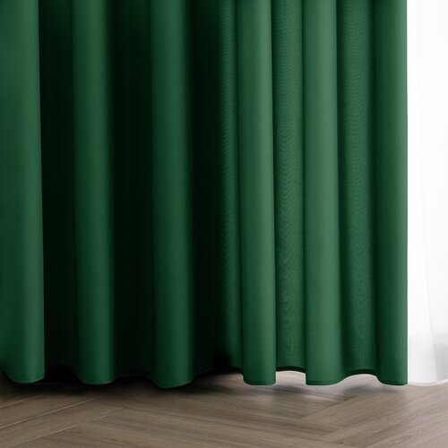 Restilo Tamno zelena zavjesa za djelomično zamračenje 140x250 cm Carli Tie &amp;ndash; Slike