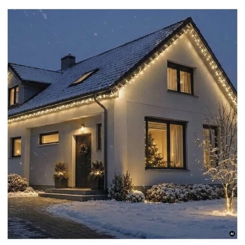  Poveziva svetlosna girlanda 50xLED/5m IP44 topla bela bela Slike