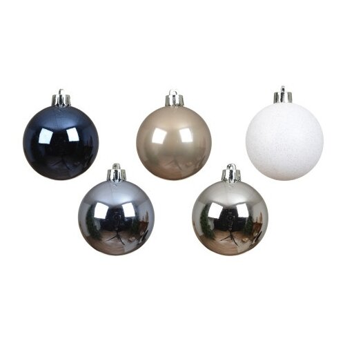 DEKOR DOM dekoracija - hanging bauble set mix 30pcs 6cm 023968 - assorted blue - kmg ( 045618 ) Cene