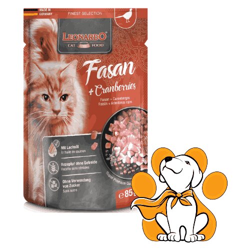 Leonardo Cat Fasan & Cranberry 85g, Ukusna Vlažna Hrana Za Mačaka Cene