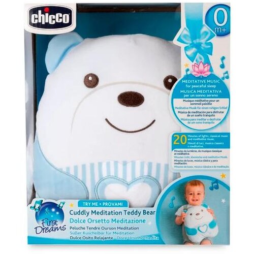  MEDVJEDIĆ SLATKOG SRCA IGRAČKA CHICCO, PLAVI, 0M+ 30642 Slike