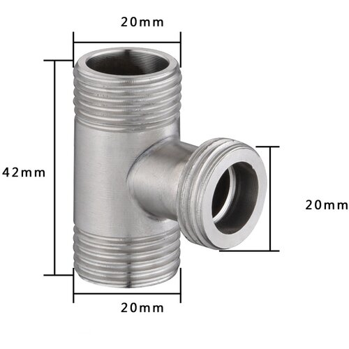 INF 3-smerna T-spojka iz nerjavečega jekla za pipe, (21534343) Cene