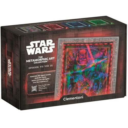 Clementoni Ratovi zvijezda Metamorfozni epizoda VII-VIII-IX 520-dijelni puzzle s okvirom i RGB LED osvjetljenjem - Slike