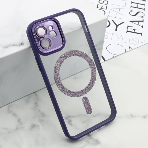 Maska diamond magsafe za iphone 12/ ljubičasta Slike