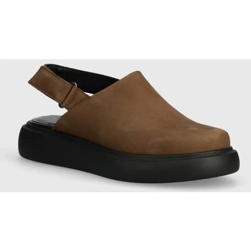 Vagabond Shoemakers Sandale od nubuk kože BLENDA boja: smeđa, s platformom
