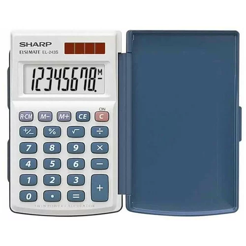 Sharp Kalkulator žepni EL243S, 8-mestni, solar EL243S