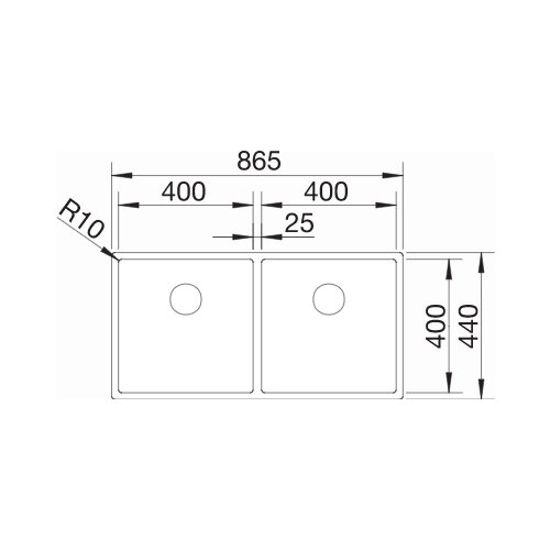 Blanco sudoper CLARON 400/400-IF InFino INOX 18/10, bez dalj.upr. Slike