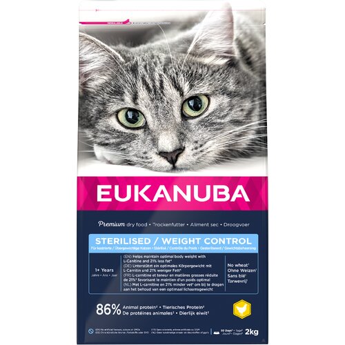 Eukanuba Sterilised / Weight Control Adult - Varčno pakiranje: 3 x 2 kg Cijene