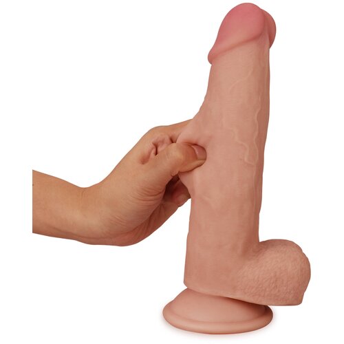 Lovetoy Sliding-Skin Dual Layer Dong 8.0&amp;quot; Skin Slike
