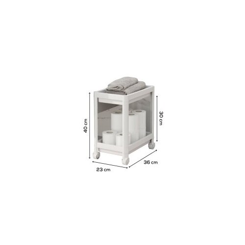 WALLXPERT polica za odlaganje RF-2, 23x36x40 cm, bijela Slike