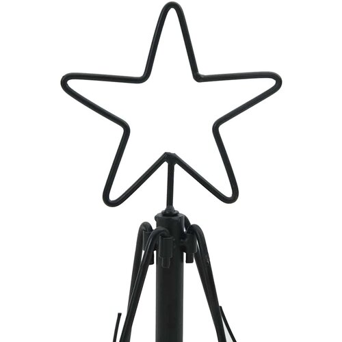  Božićno drvo u obliku čunja s stalakom Crna 60 cm Čelik Slike